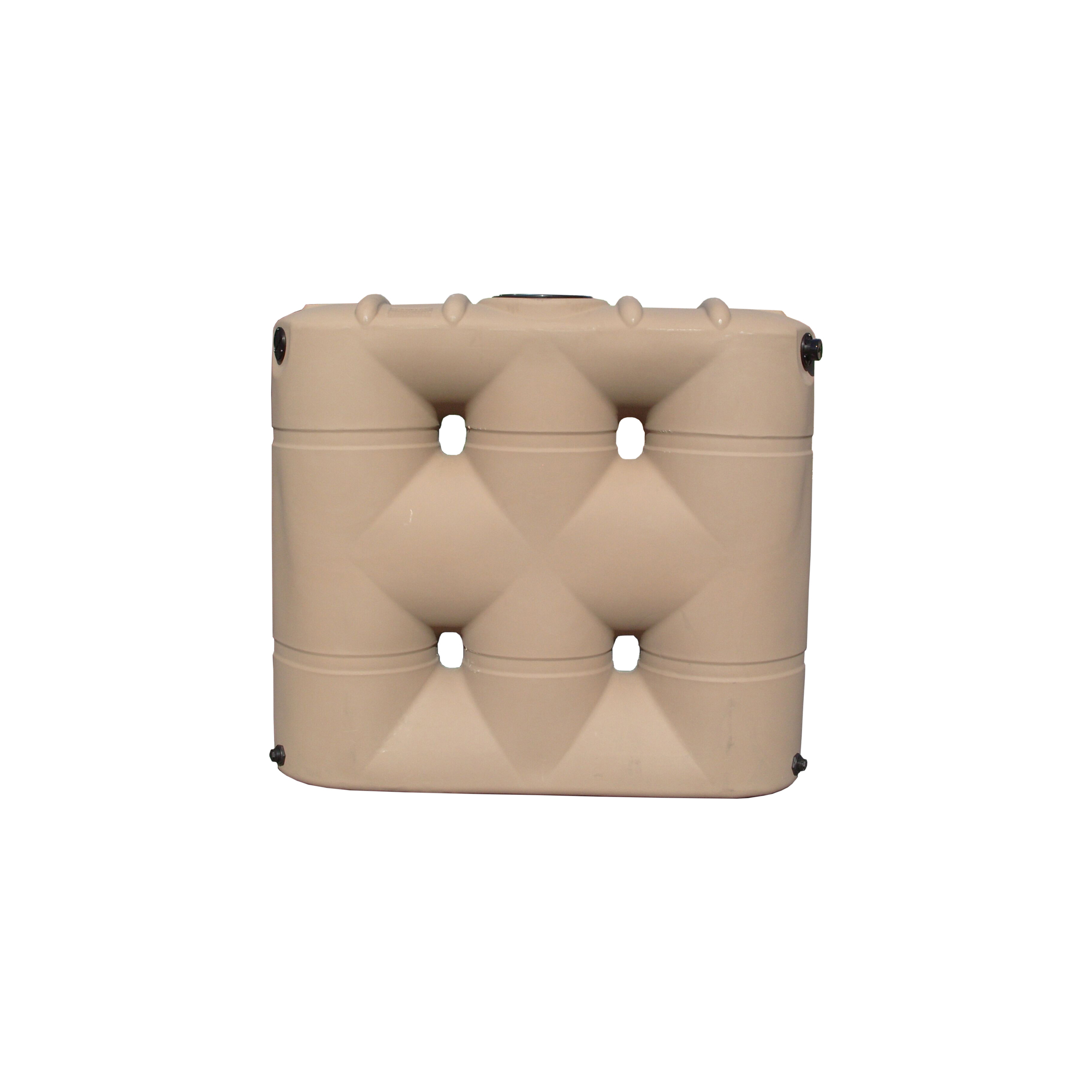 Bushman, 530G Slimline Rainwater Harvesting Tank Mocha, Max. Capacity 530 Gal, Max. PSI 0 Material Polyethylene, Model# 45557-DS